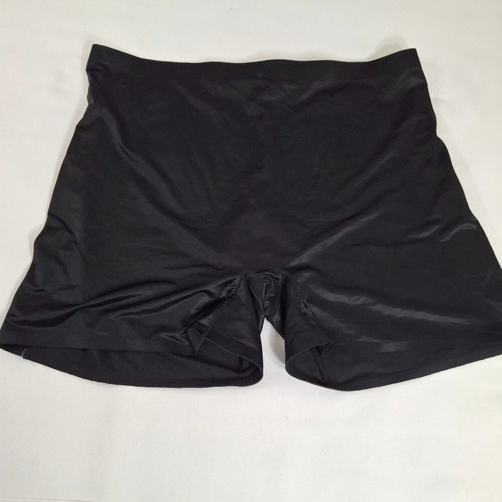Womens Plus 3X Shapewear Black Tummy Body Shaping Biker Control Body Hush Shorts